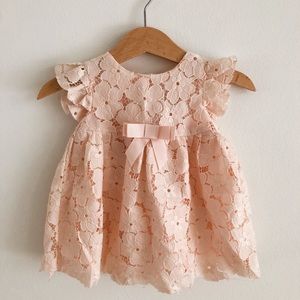 Pink lace dress
